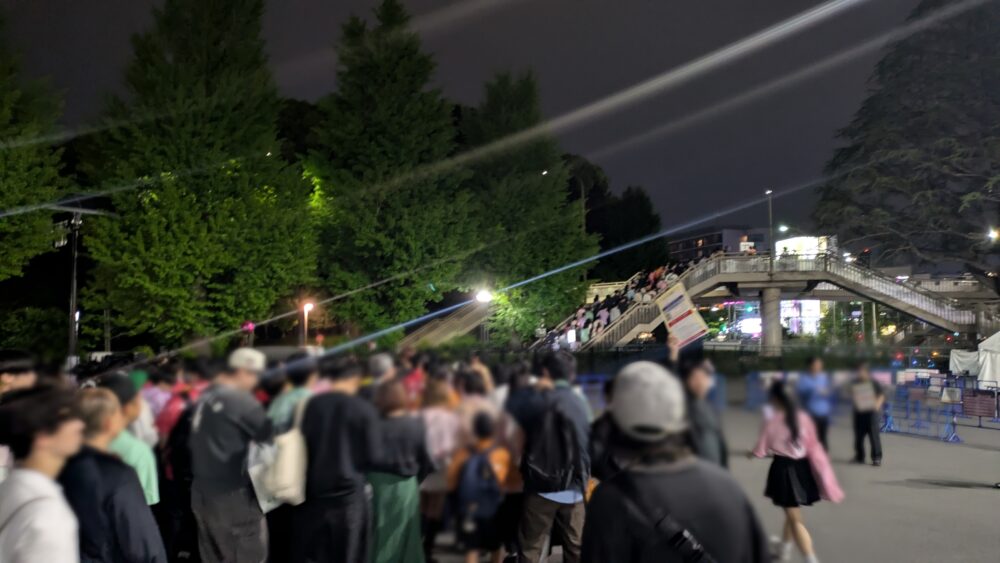 FZライブ代々木体育館帰宅状況
