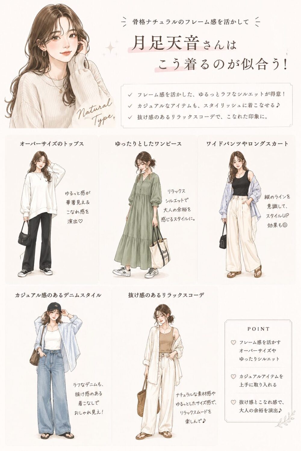 月足天音　似合う服
